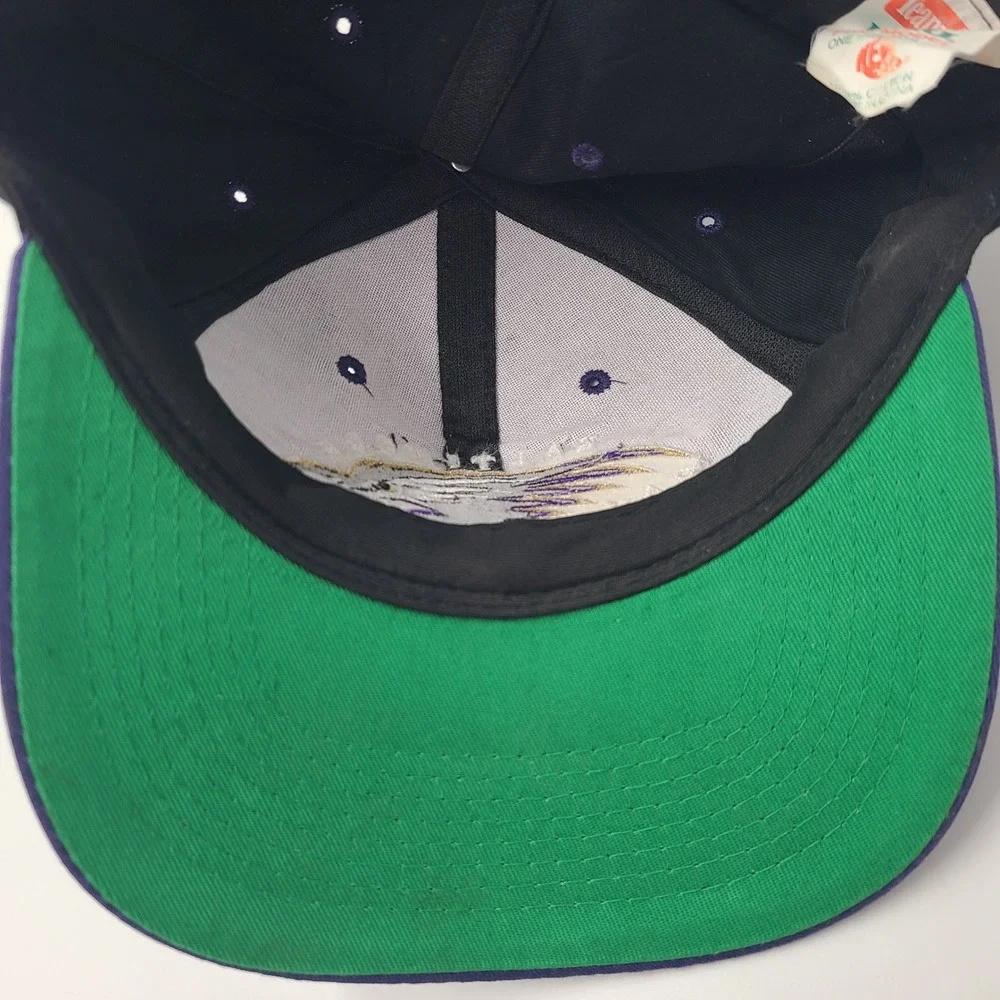 Vintage‎ Baltimore Ravens Hat Snapback (Fits Small) New Era KMG Black Purple NFL